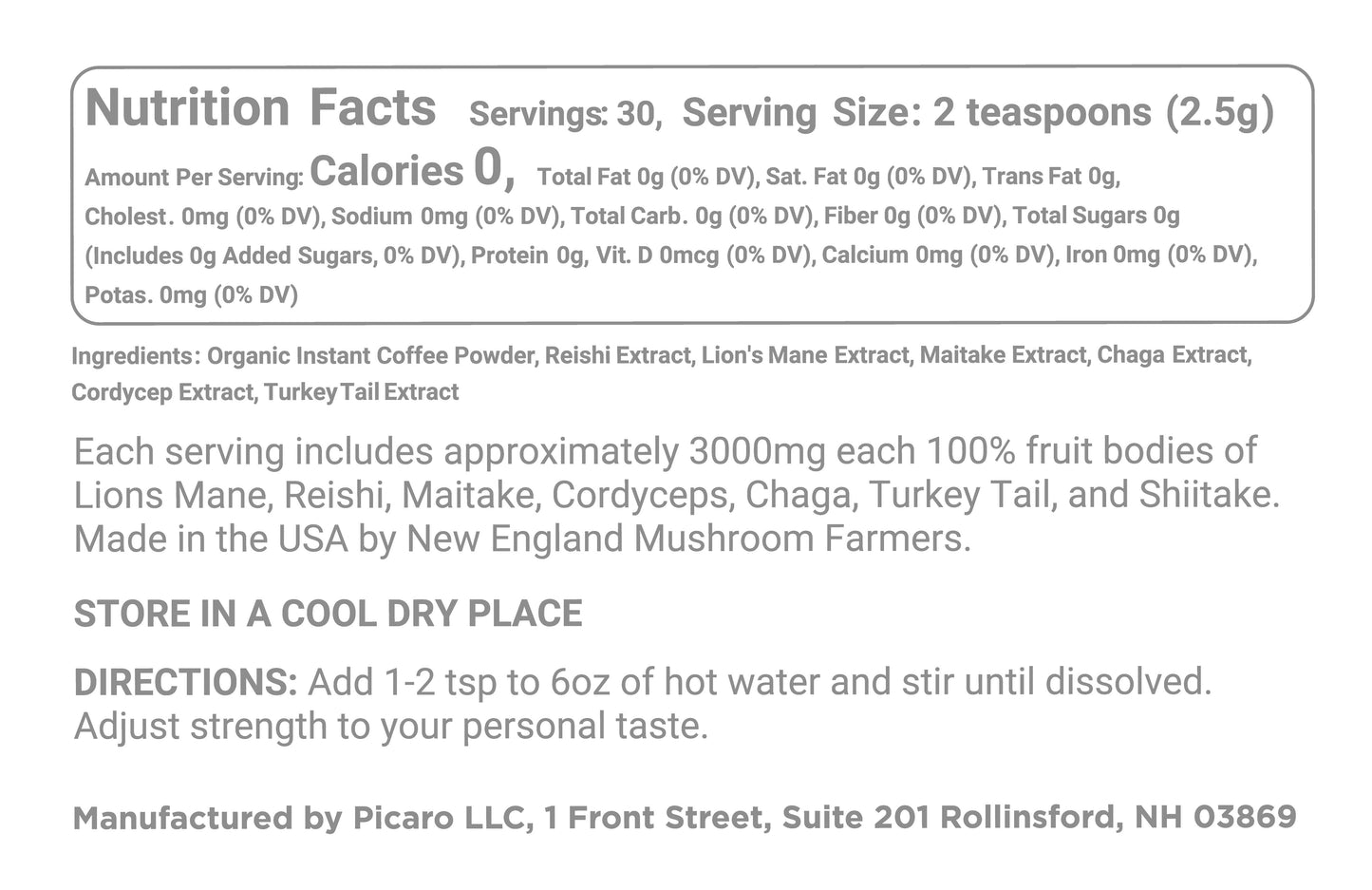 Instant Mushroom Coffee